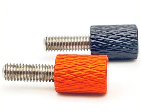 滚花铝螺丝,手拧滚花螺丝定制,网纹滚花非标定制螺丝供应商