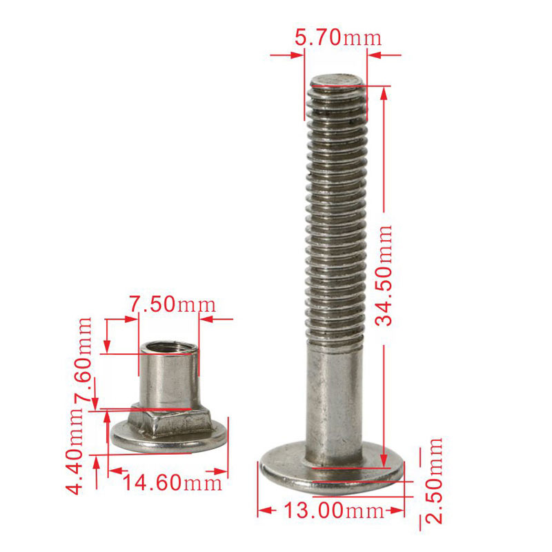 非标不锈钢定制扁头螺丝机械螺丝 (2)