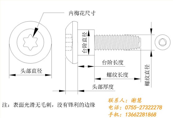 不锈钢非标螺丝