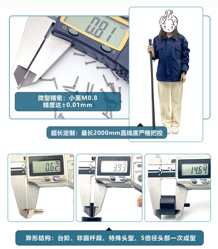 世世通-防盗螺丝尺寸与结构定制能力-超长螺丝/微型螺丝/异形结构