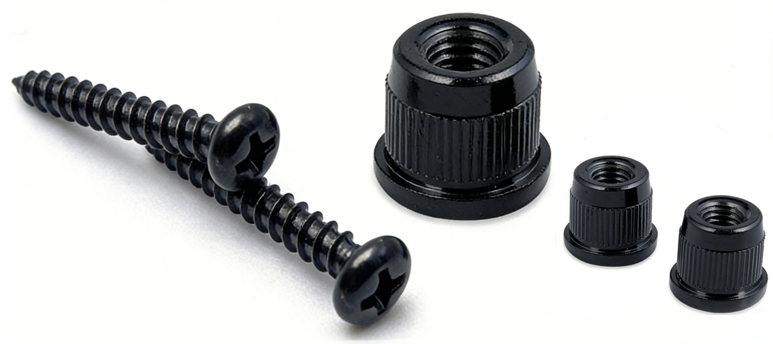 化妆品包装外壳上不锈钢电泳黑配套螺丝螺母