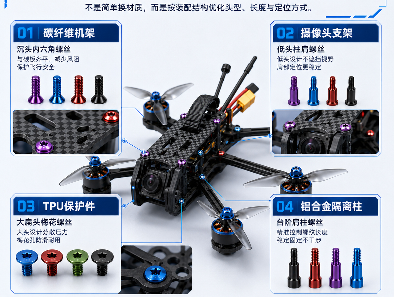 针对工况使用铝螺丝