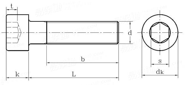 ISO4762标准内六角螺丝国标号