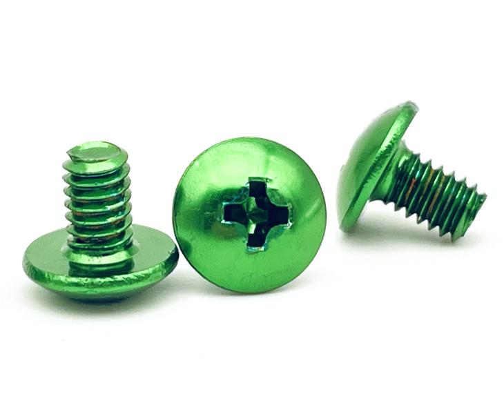 铝阳极氧化绿色螺丝
